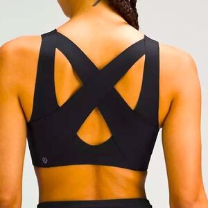 LULULEMON ENLITE BRA ZIP FRONT BLACK COLOR NWT